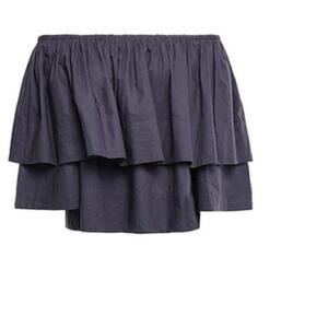 Apiece Apart Off the shoulder Cotton Blouse Navy size 10